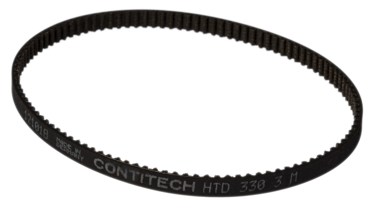 タイミングベルト Contitech 幅 6mm 長さ 330mm 歯数 110 ピッチ 3mm ゴム