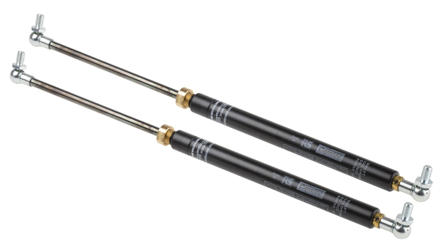 SSY8060600004 Camloc Steel Gas Strut, with Ball & Socket Joint, 364mm Extended Length, 150mm