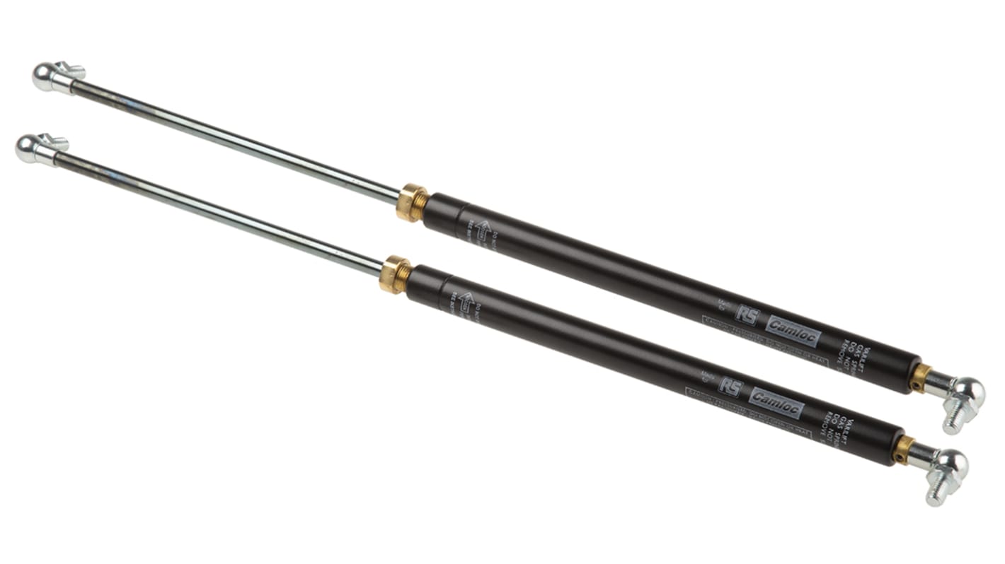 Camloc Steel Gas Strut, with Ball & Socket Joint, 464mm Extended Length, 200mm Stroke Length