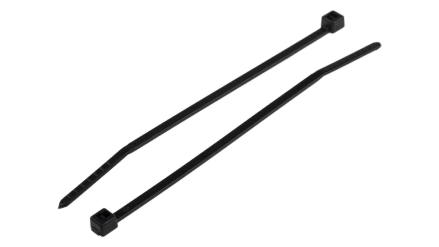 HellermannTyton T Nylon 66 Kabelbinder Schwarz 2,5 mm x 80mm, 100 Stück