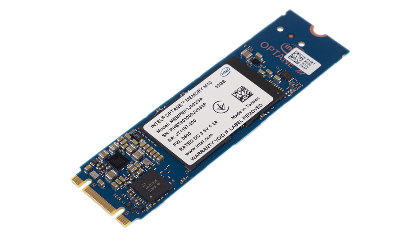 Intel ソリッドステートドライブ SSD 内蔵 32 GB PCIe NVMe Gen 3.0 x 2