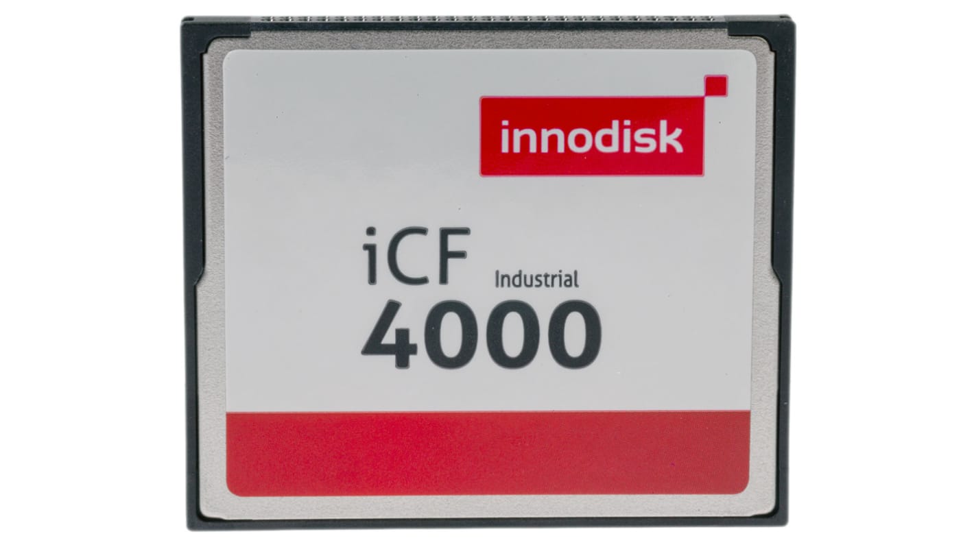 Tarjeta de Memoria Flash InnoDisk CompactFlash, 4 GB Sí iCF4000 0 → +70 (Standard) °C, -40 → +85
