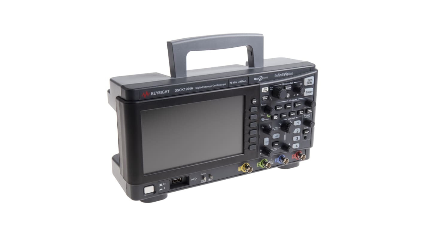 Oscilloscopio con funz. di memorizzazione Keysight Technologies DSOX1204A, 4 ch. analogici, 70MHz, Cert. LAT