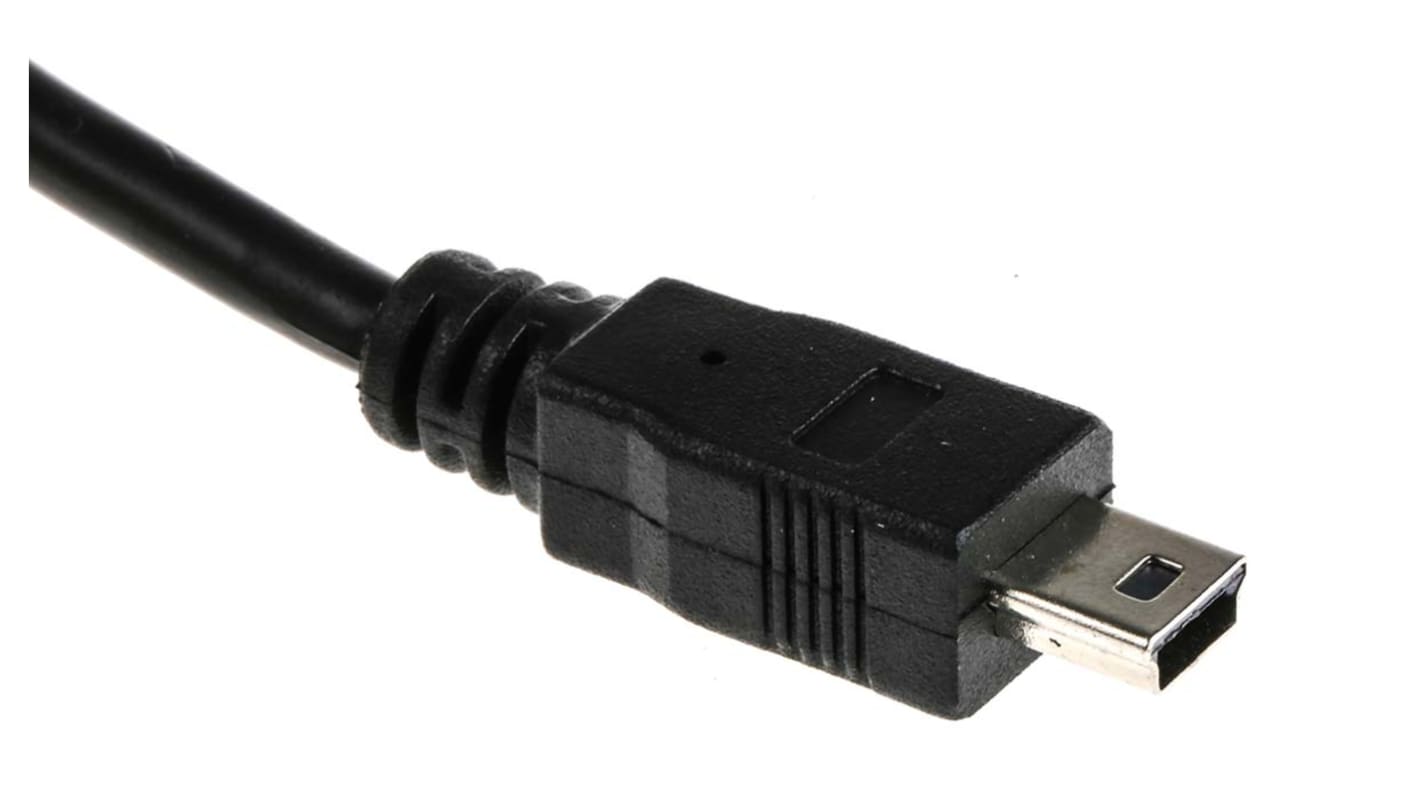 Cavo USB RS PRO USB A/Mini USB B, L. 3m, col. Nero