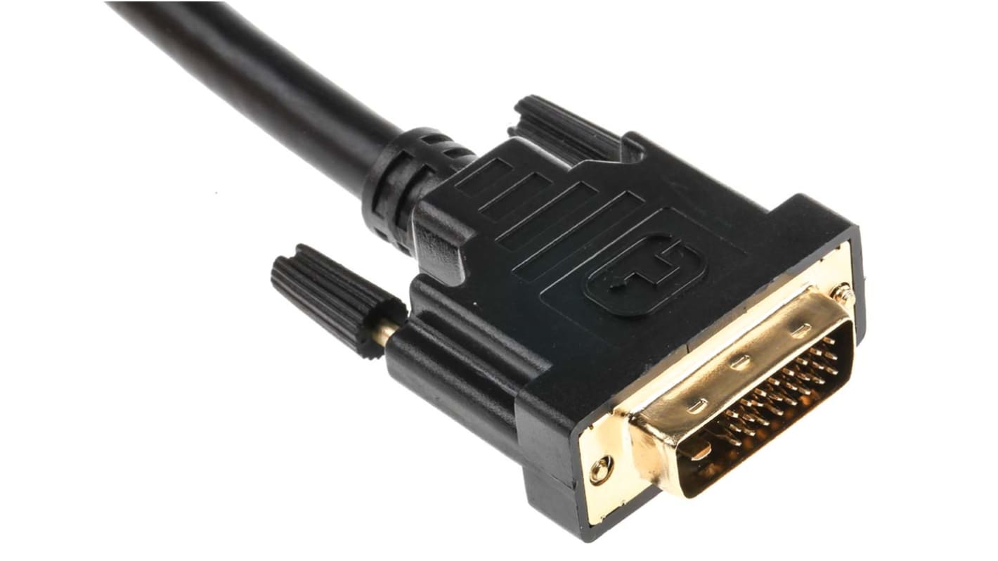 RS PRO DVI-Kabel A DVI-D Dual Link - Stecker B DVI-D Dual Link - Stecker, 3m PVC Schwarz