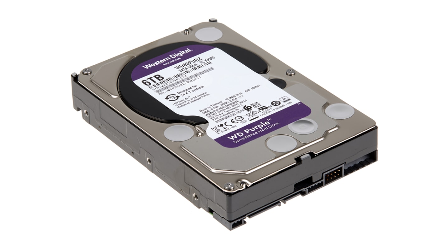 Dysk twardy wewnętrzny, 6 TB, SATA 6 Gbit/s, wewnętrzny, Western Digital