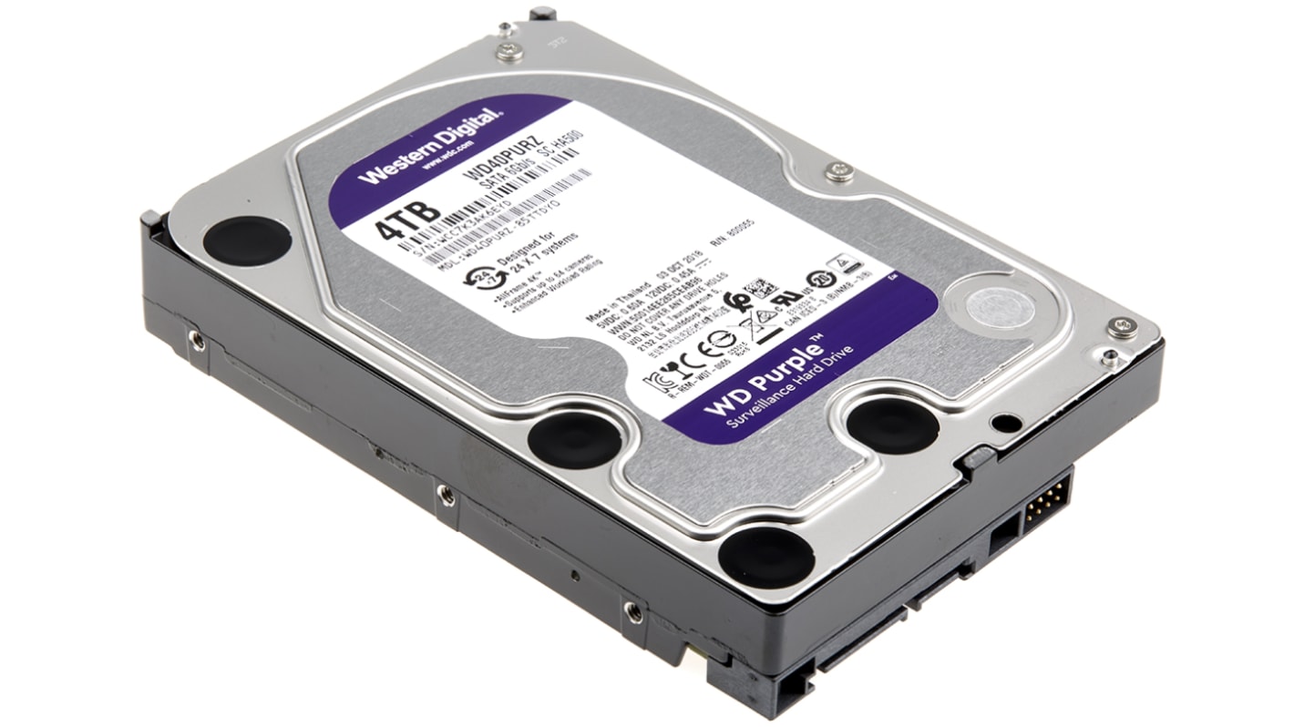 Western Digital Intern Interne Festplatte SATA 6 Gbit/s, 4 TB, HDD