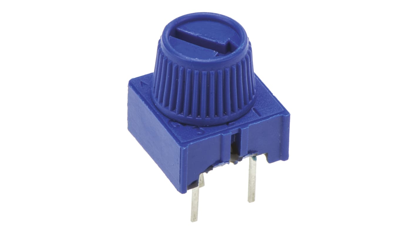 Vishay 63M 1-Gang THT Trimmer-Potentiometer, Einstellung von oben, 20kΩ, ±10%, 0.5W, Pin, L. 9.52mm