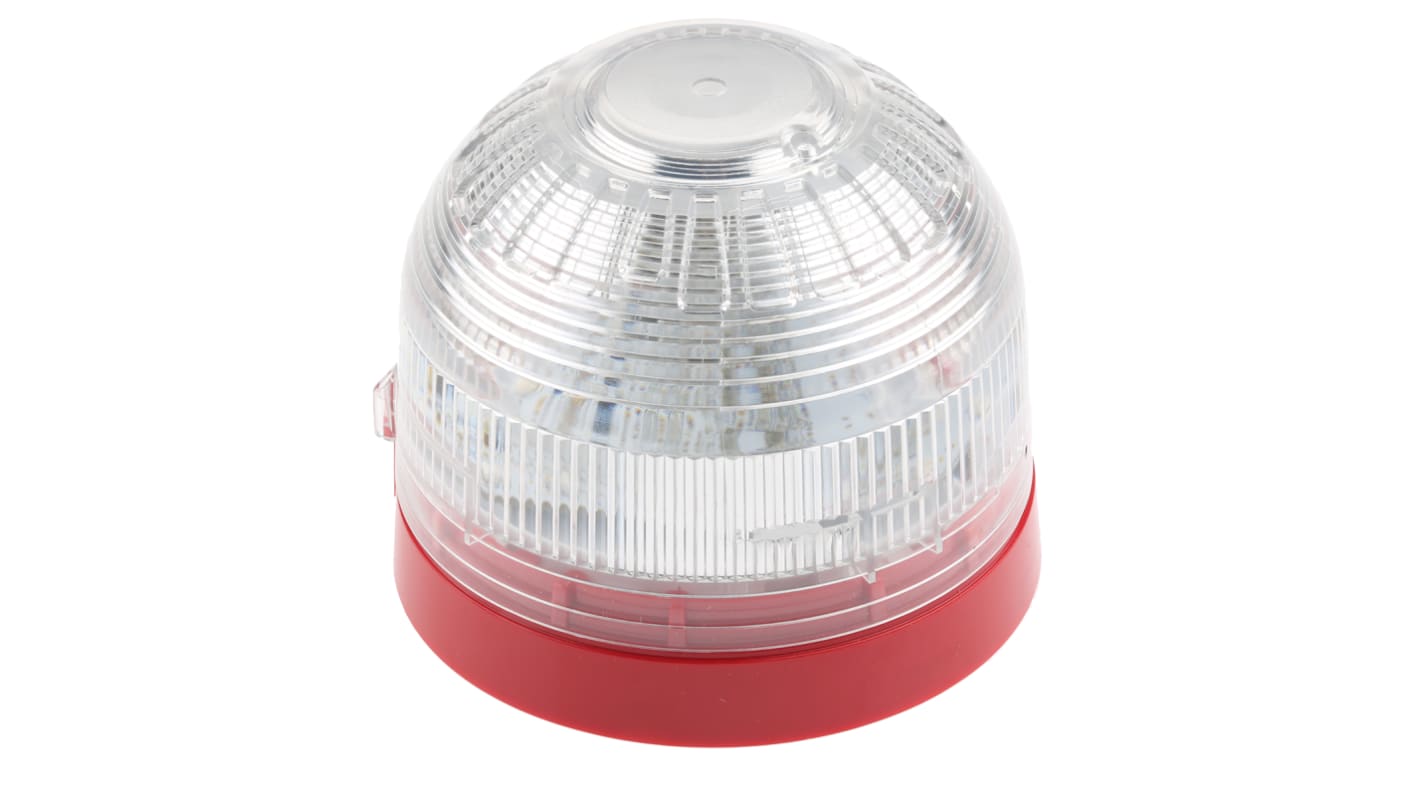 Klaxon Clear Beacon, 17 → 60 V dc, Base Mount, LED Bulb