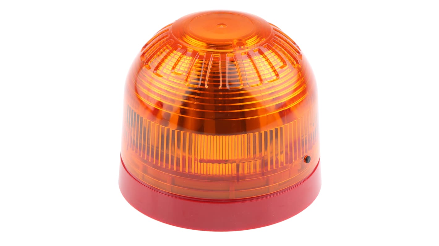 Klaxon, Xenon Signalleuchte Orange, 10 → 60 V dc, Ø 98mm x 80mm