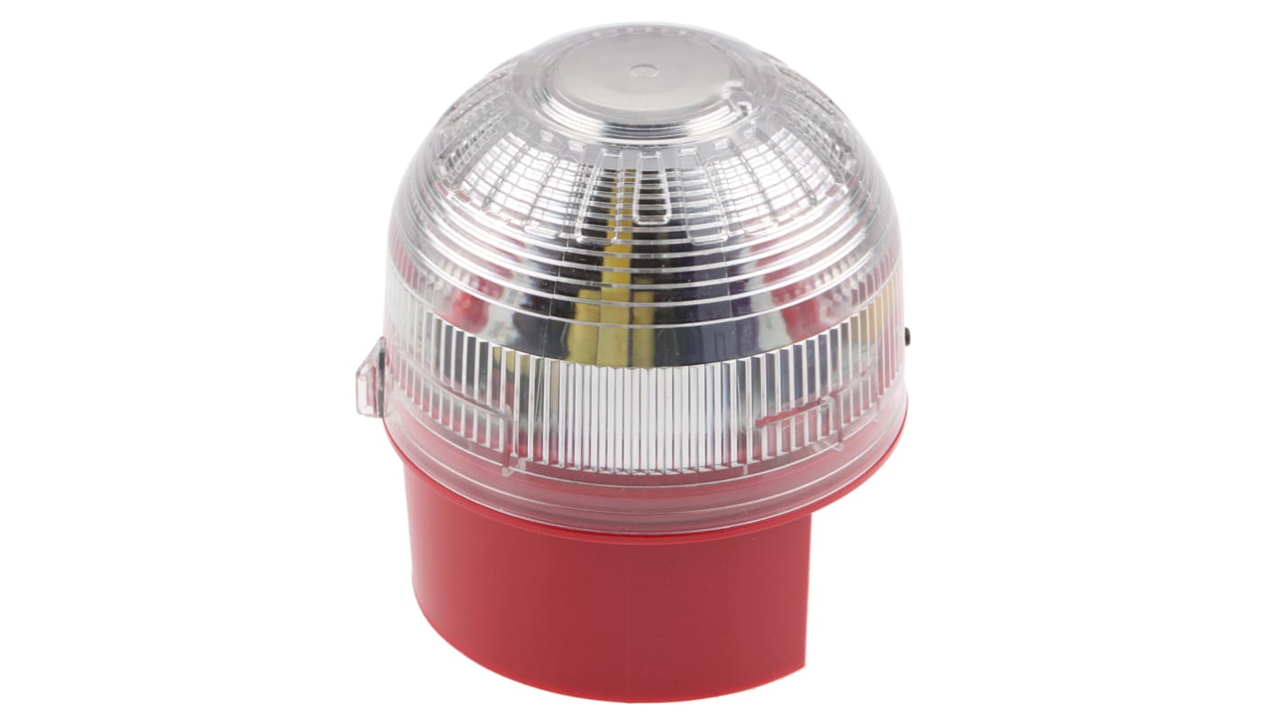 Klaxon Clear Beacon, 10 → 60 V dc, Base Mount, Xenon Bulb, IP65