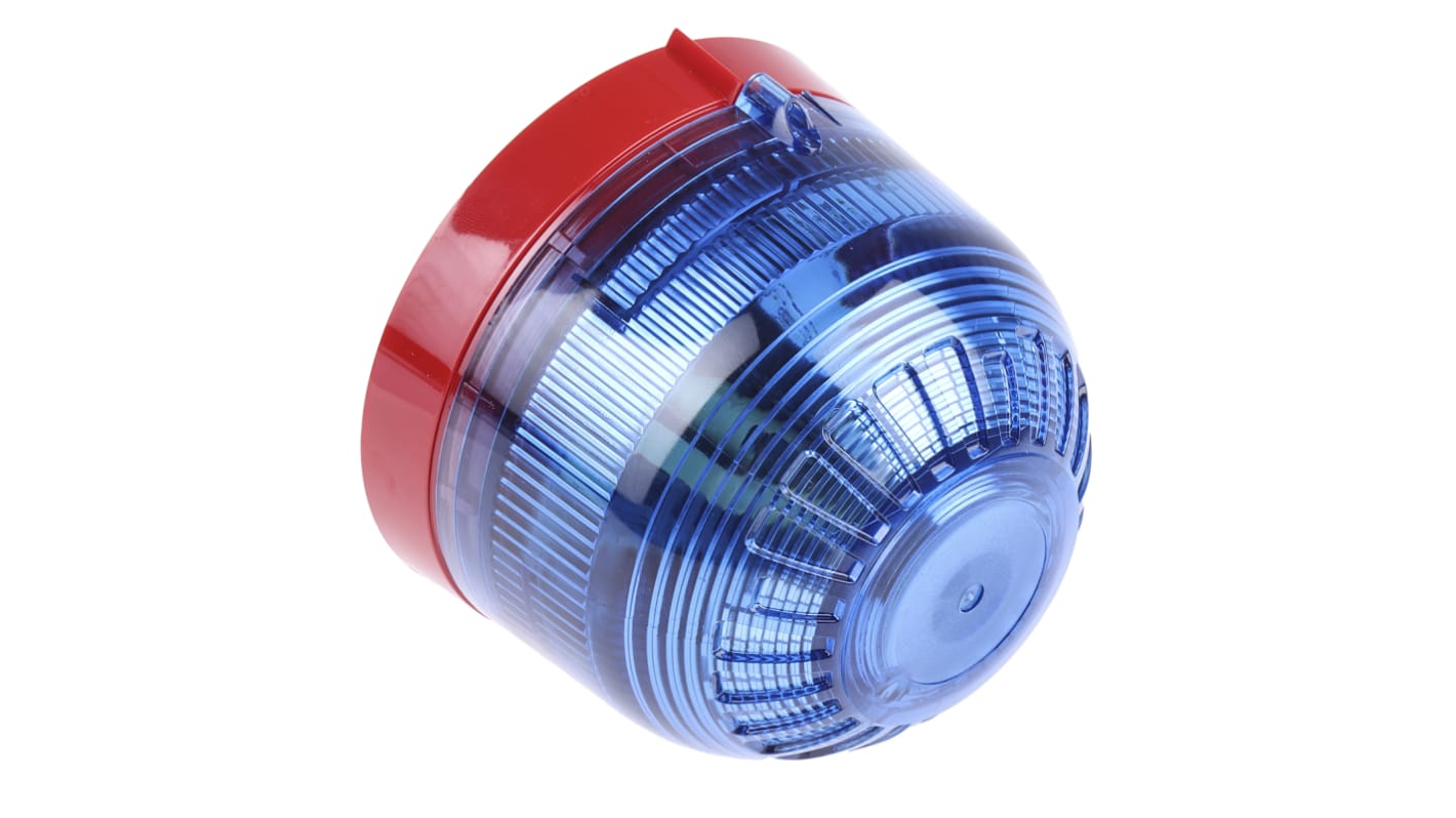 Klaxon Blue Beacon, 10 → 60 V dc, Base Mount, Xenon Bulb, IP21