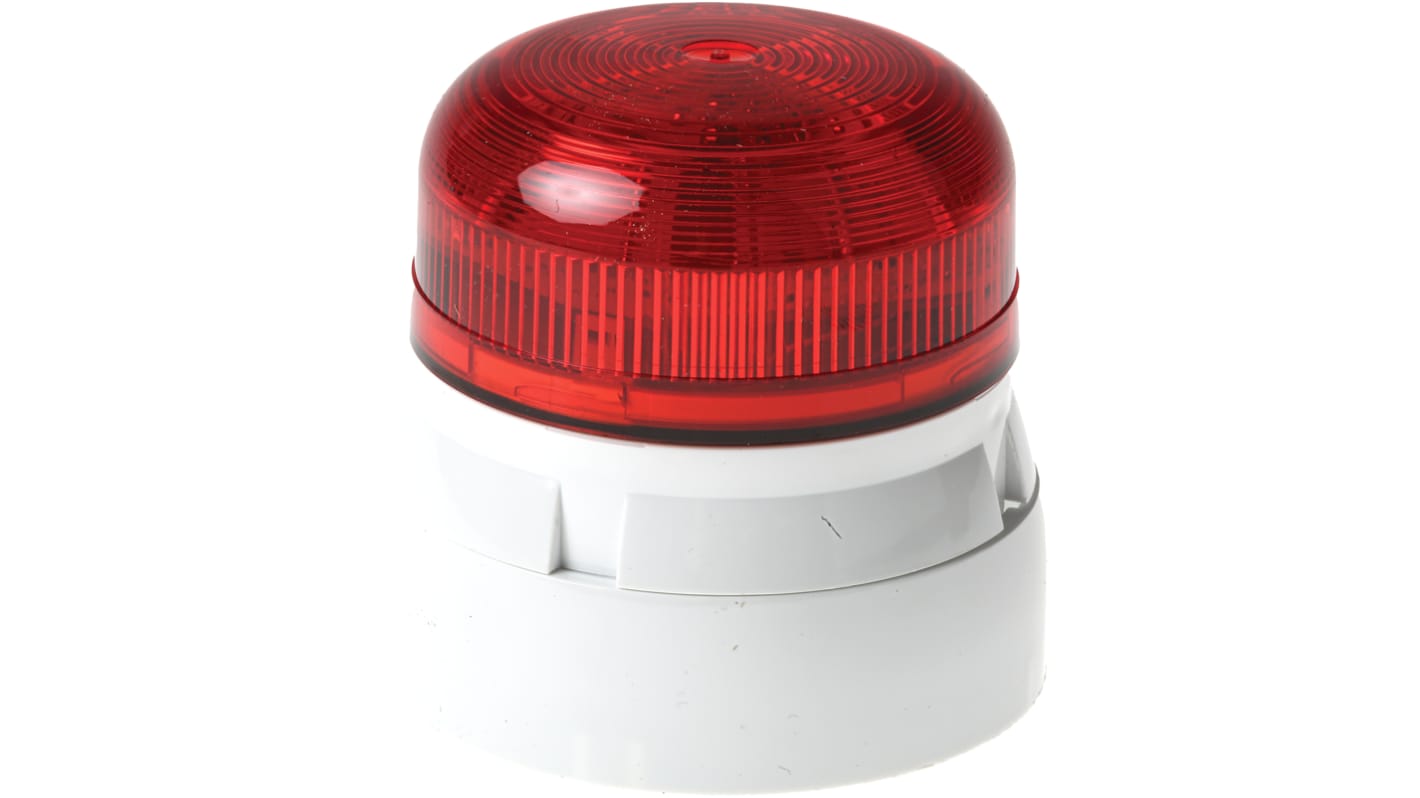 Klaxon Red Beacon, 12 V dc, 24 V dc, Base Mount, Xenon Bulb, IP65