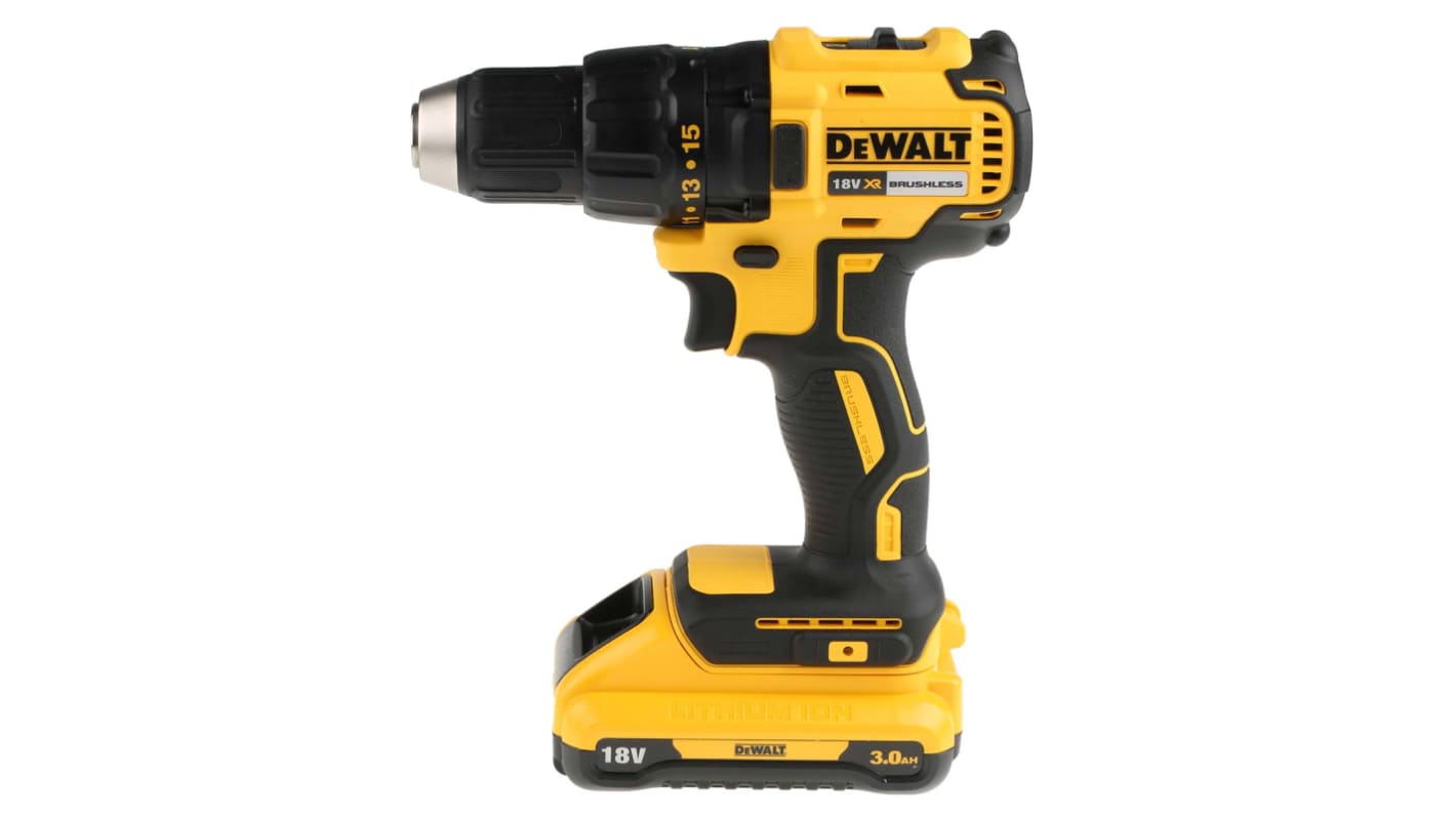 Taladro-atornillador DeWALT a batería Li-Ion de 18V 3Ah 340W, DCD777L2T con  2 baterías, Euroconector