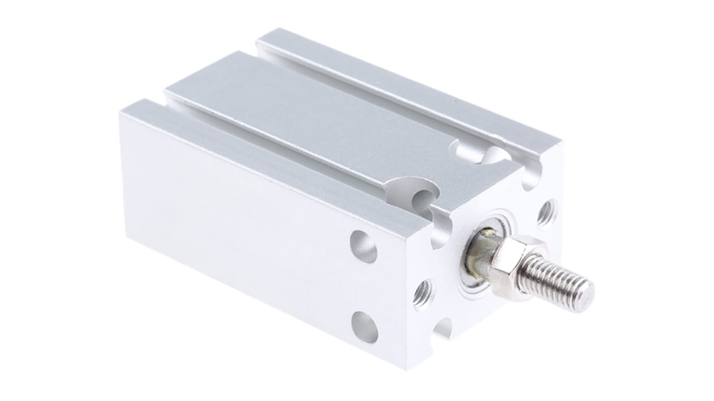 SMC CU Pneumatikzylinder doppeltwirkend, Bohrung Ø 16mm / Hub 10mm, bis 0,7 MPa