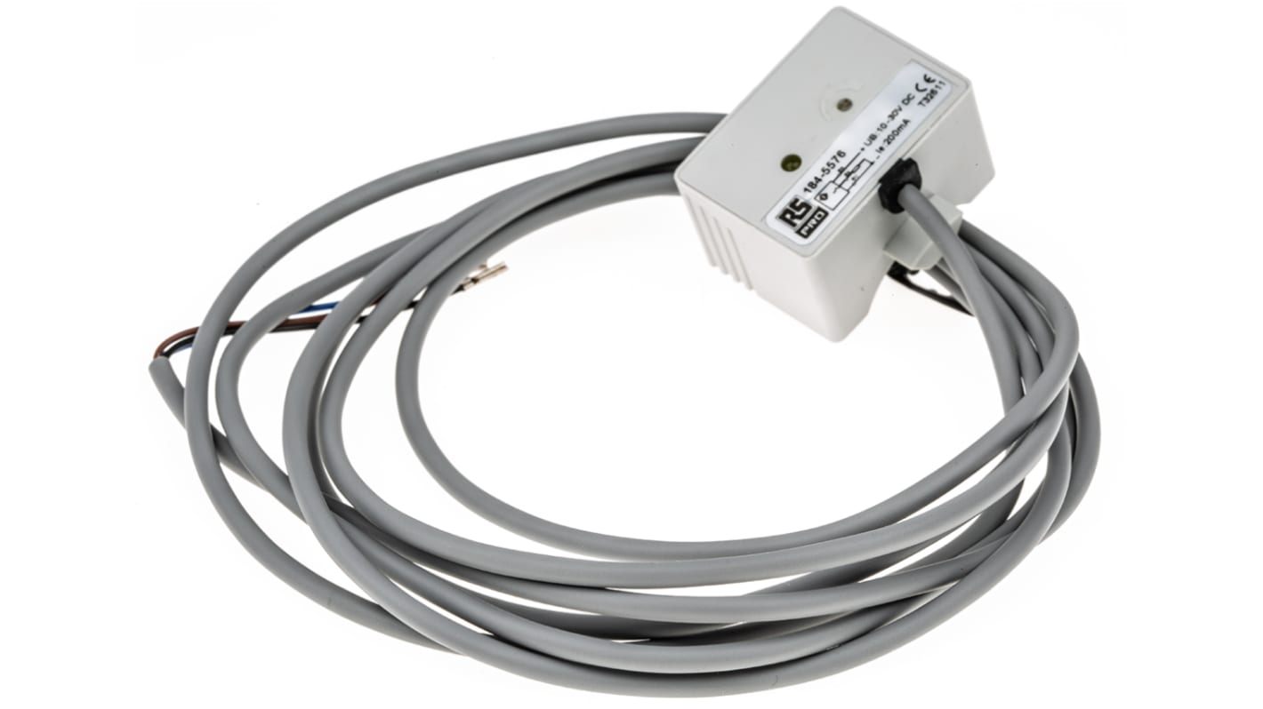 RS PRO Capacitive Block-Style Proximity Sensor, PNP Normally Open Output, 10 → 30 V dc, IP67