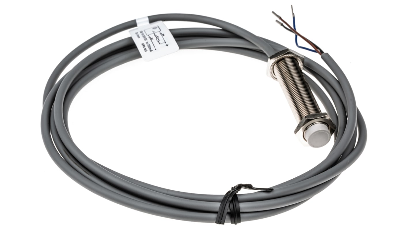 RS PRO M12 Näherungssensor Kapazitiv, zylindrisch 4 mm NPN 10 → 30 V dc / 15 mA, IP67