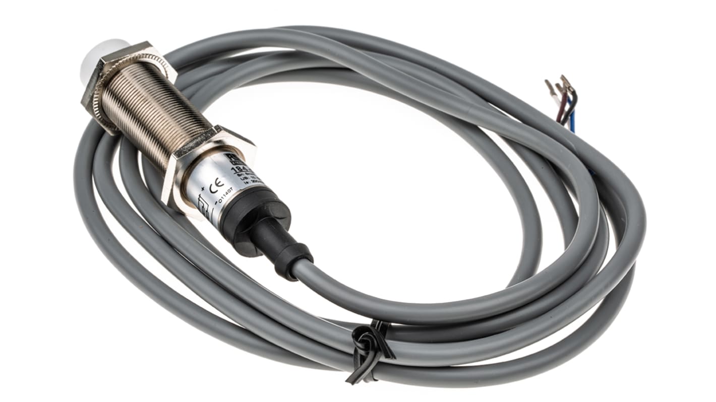 RS PRO M18 Näherungssensor Kapazitiv, zylindrisch 8 mm NPN 10 → 30 V dc / 200 mA, IP67