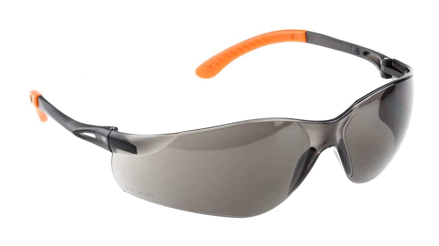RS PRO UV Safety Glasses, Smoke Polycarbonate Lens RS