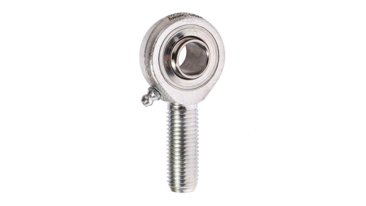 Terminale aste Durbal, lunghezza 70mm, foro da 12mm, filettatura M12 x 1.75 Maschio, carico dinamico 10.3kN, statico