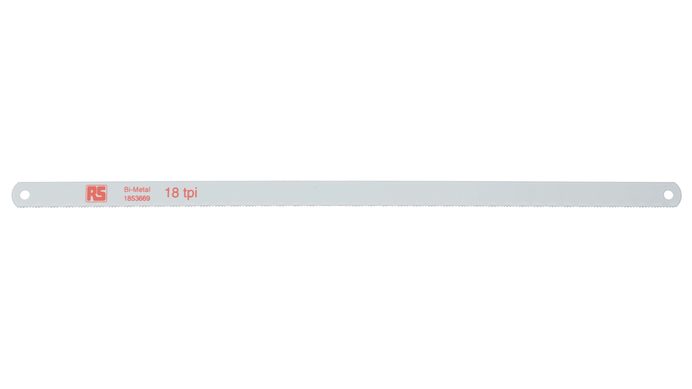 RS PRO 300.0 mm Bi-metal Hacksaw Blade, 18 TPI