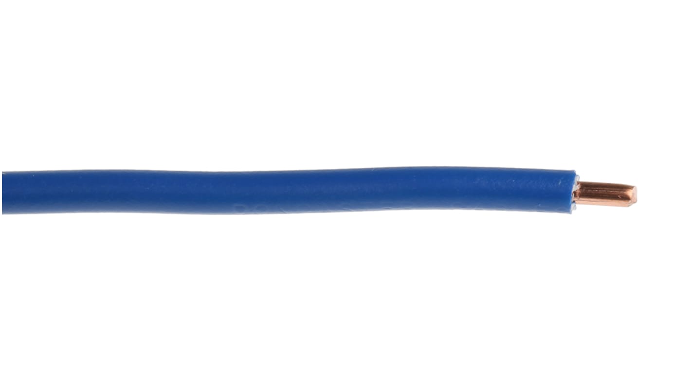 RS PRO Blue 2.5 mm² Hook Up Wire, 1/1.78 mm, 100m