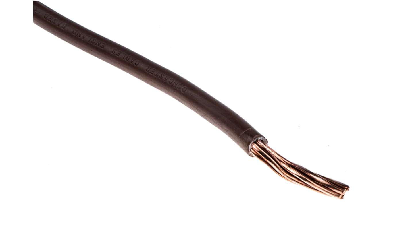 RS PRO Brown 16 mm² Conduit & Trunking Cable, 7/1.7 mm, 100m