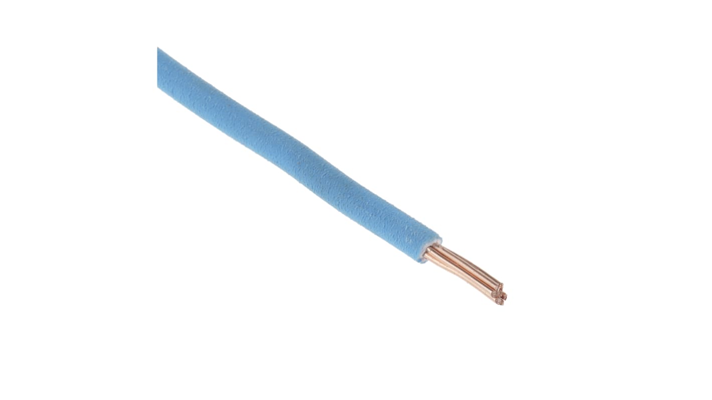 RS PRO Einzeladerleitung 2,5 mm² 100m Blau Ø 4.1mm 7/0,67 mm Litzen