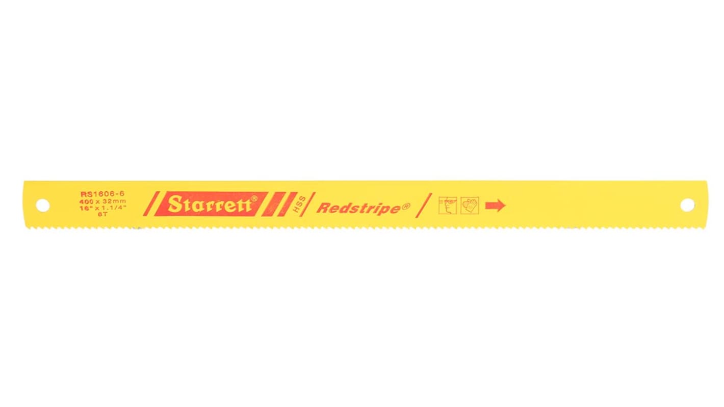 AX0011 Starrett 400.0 mm HSS Hacksaw Blade, 6 TPI RS