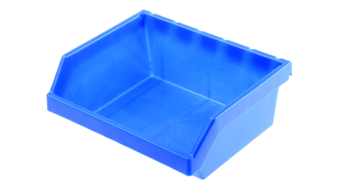 Bac de rangement RS PRO Bleu en PP, 79mm x 198mm x 153mm