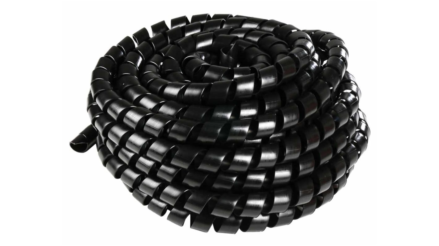 Spiral wrap 75mm x 3.8mm x 20m Black