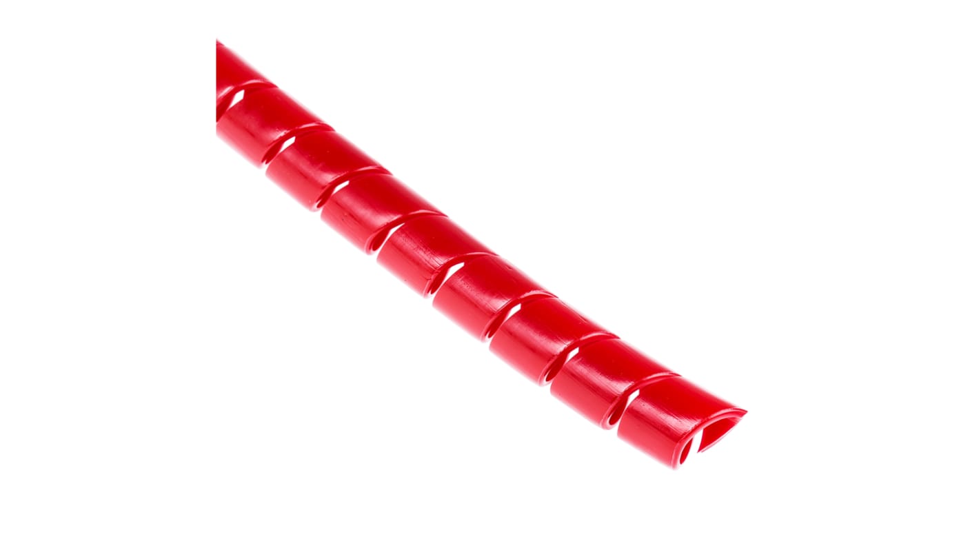 Spiral wrap 12mm x 1.25mm x 50m Red