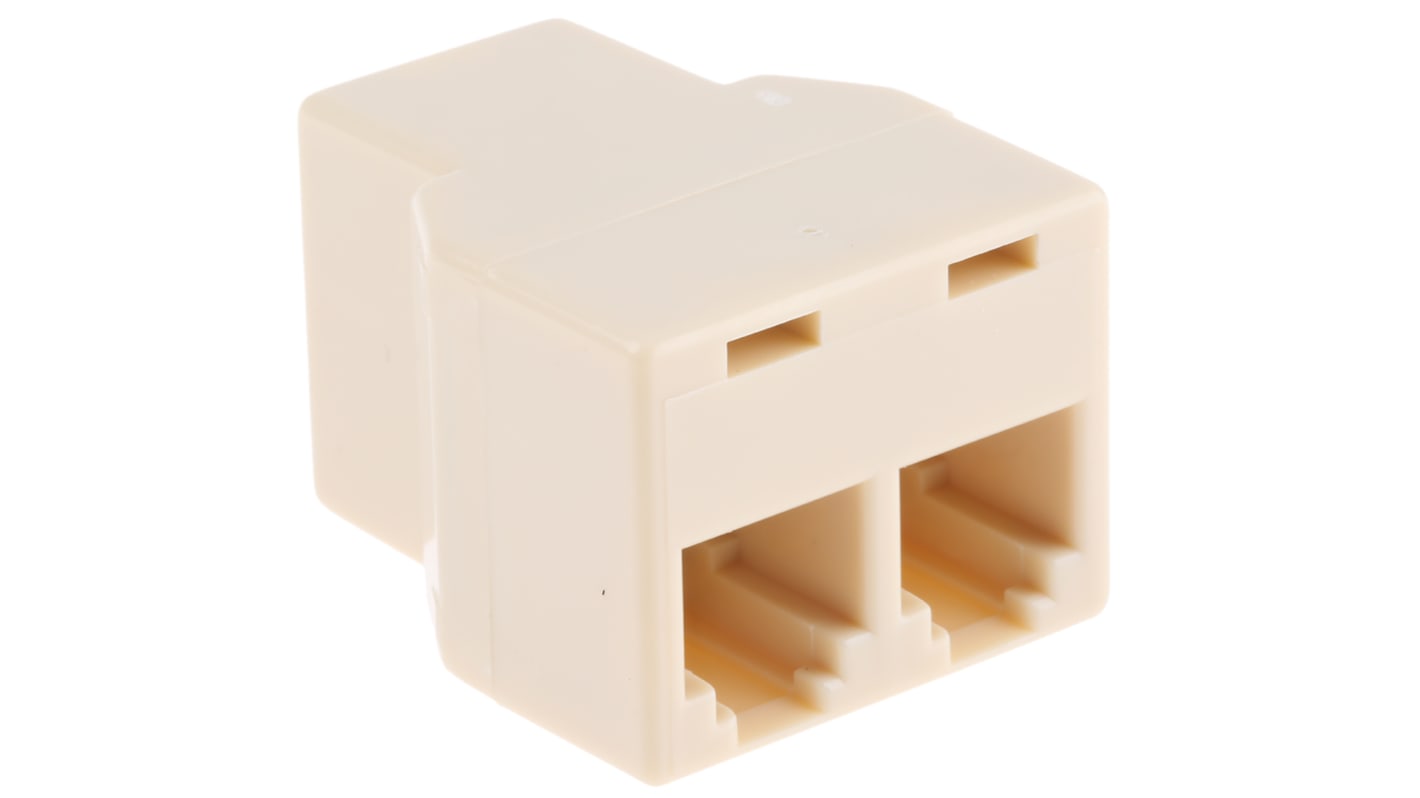 Adapter do złączy RJ RJ11 porty: 2