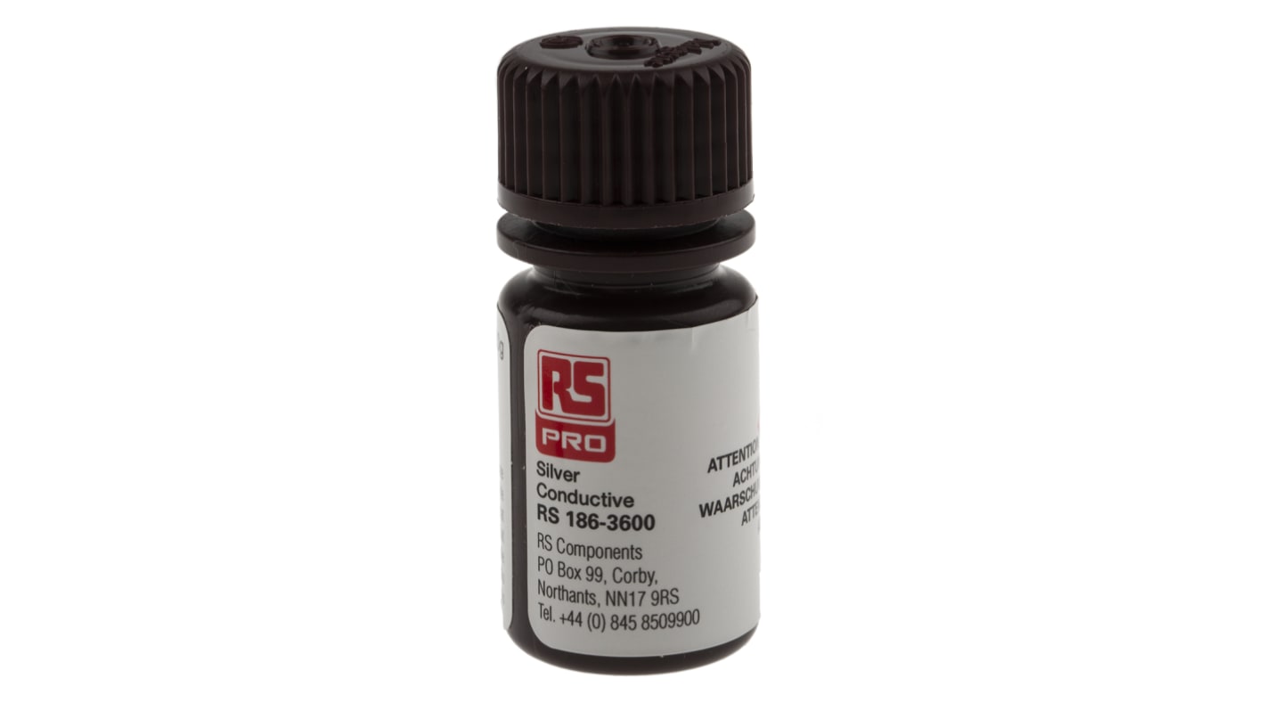 RS PRO Leitlack silbern, Flasche 20 g