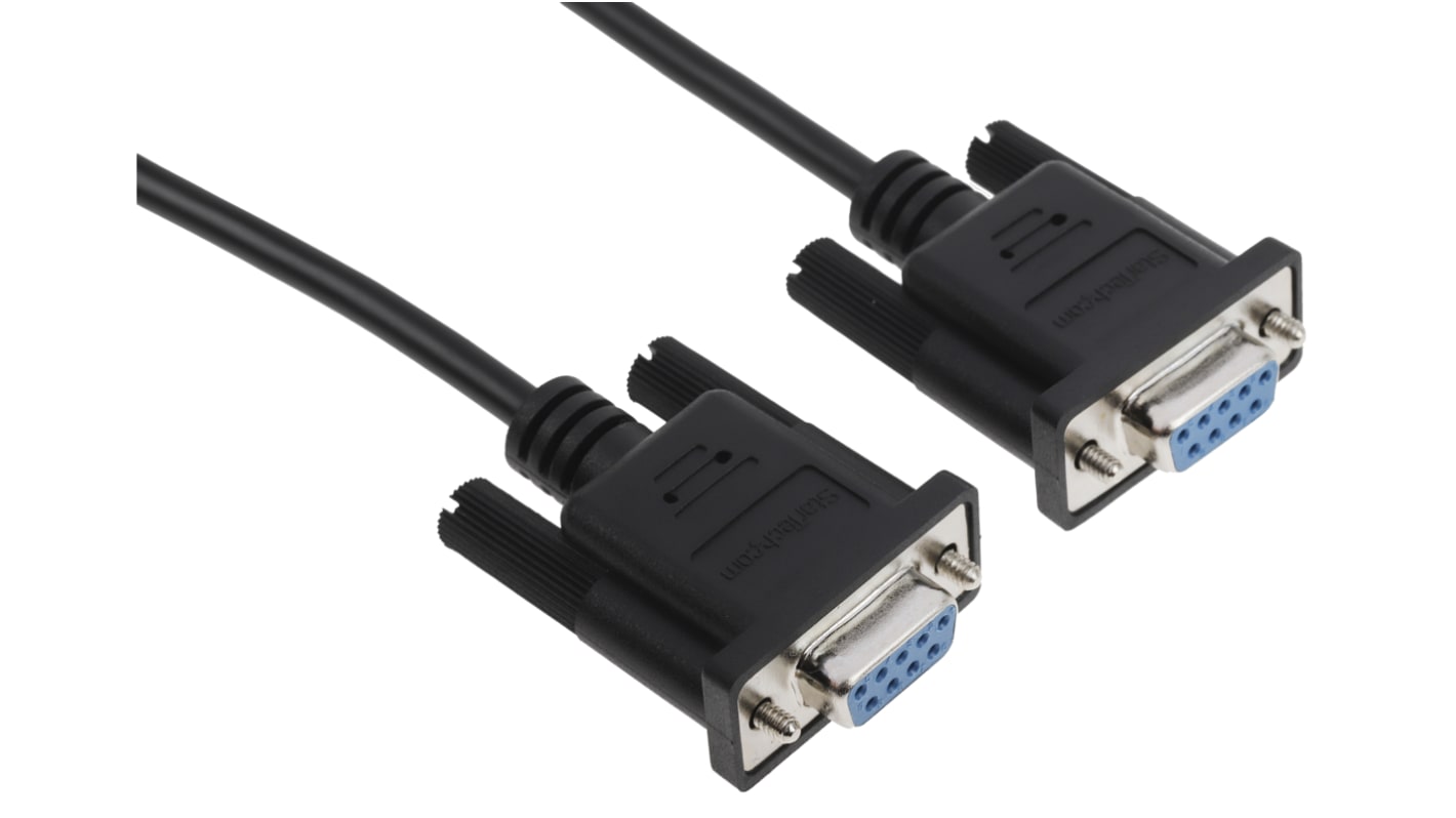 StarTech.com Female 9 Pin D-sub to Female 9 Pin D-sub Serial Cable, 1m PVC