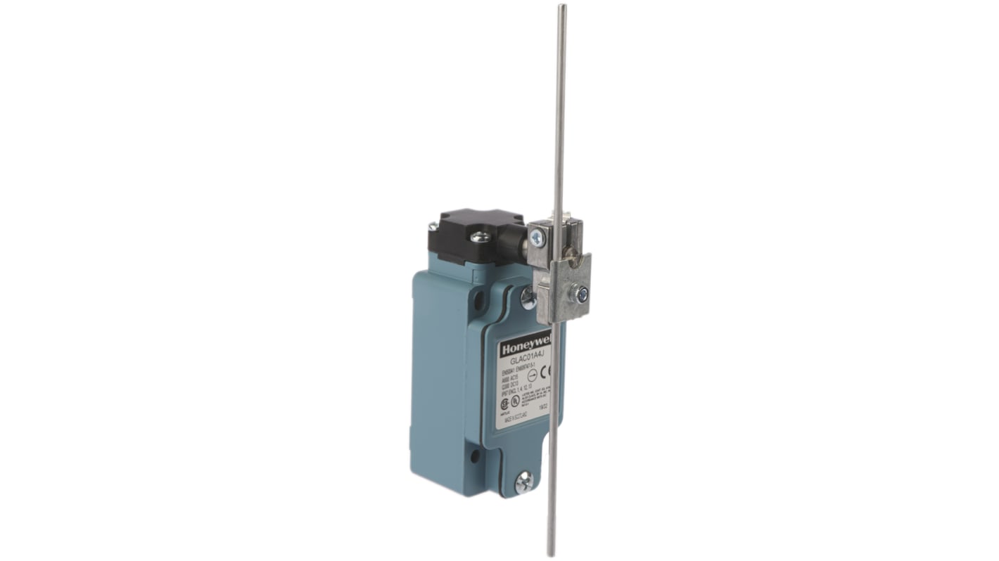 Honeywell GLA Series Plunger Limit Switch, NO/NC, IP67, SPDT, Die Cast Zinc Housing, 600V ac Max, 10A Max