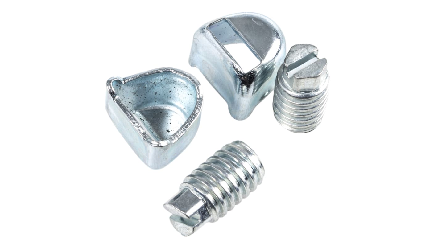 Seac 100 Piece Zinc Plated Steel Hose Clip Screw Housing