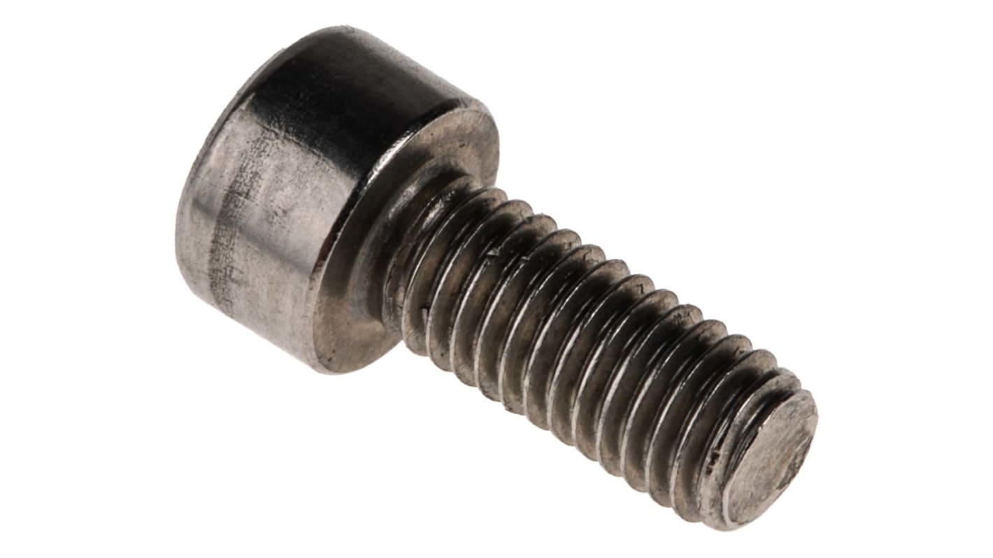 RS PRO Plain Stainless Steel Hex Socket Cap Screw, DIN 912, M5 x 12mm