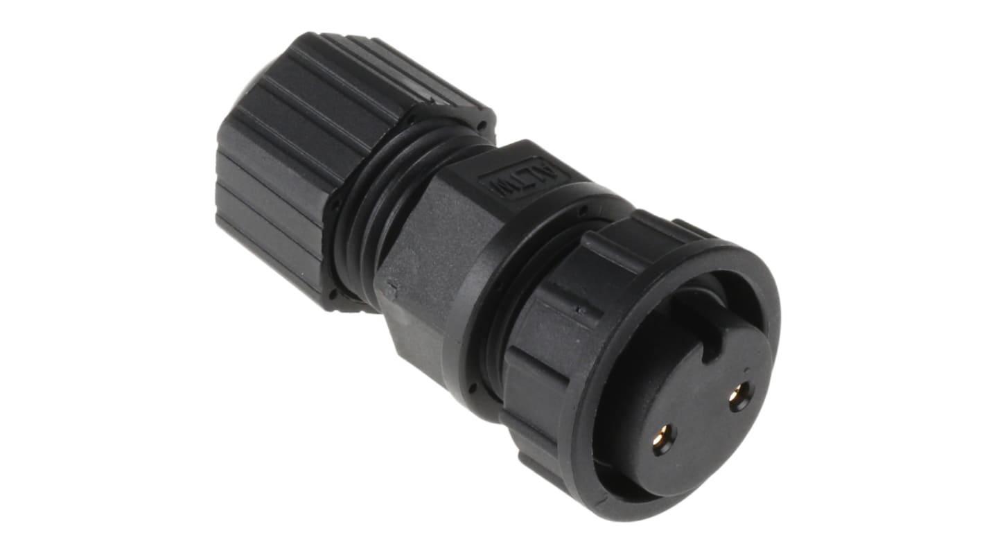 Amphenol Industrial Circular Connector, 2 Contacts, Cable Mount, Socket, Female, IP67