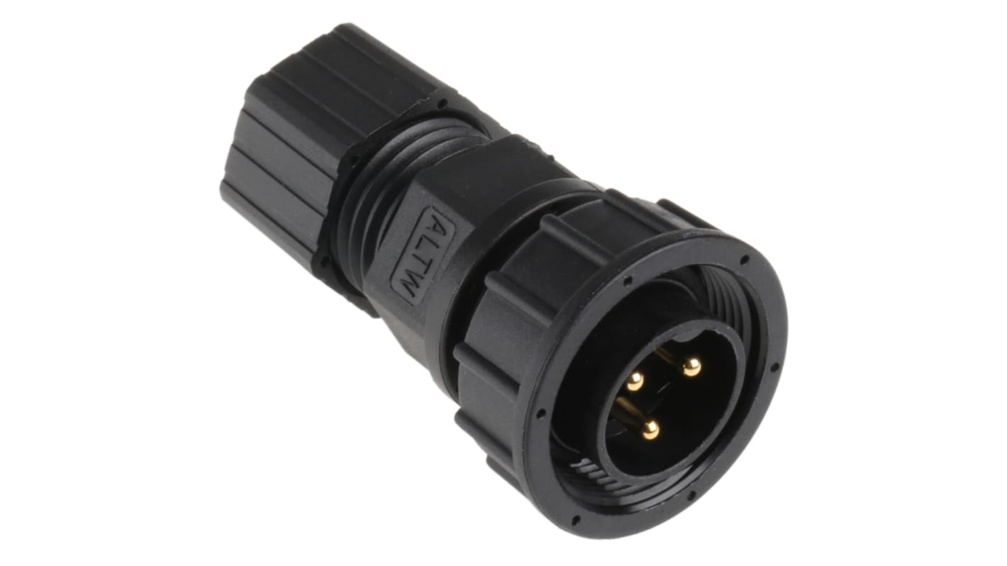 Amphenol Industrial Circular Connector, 3 Contacts, Cable Mount, Plug, Male, IP67, X-Lok Series