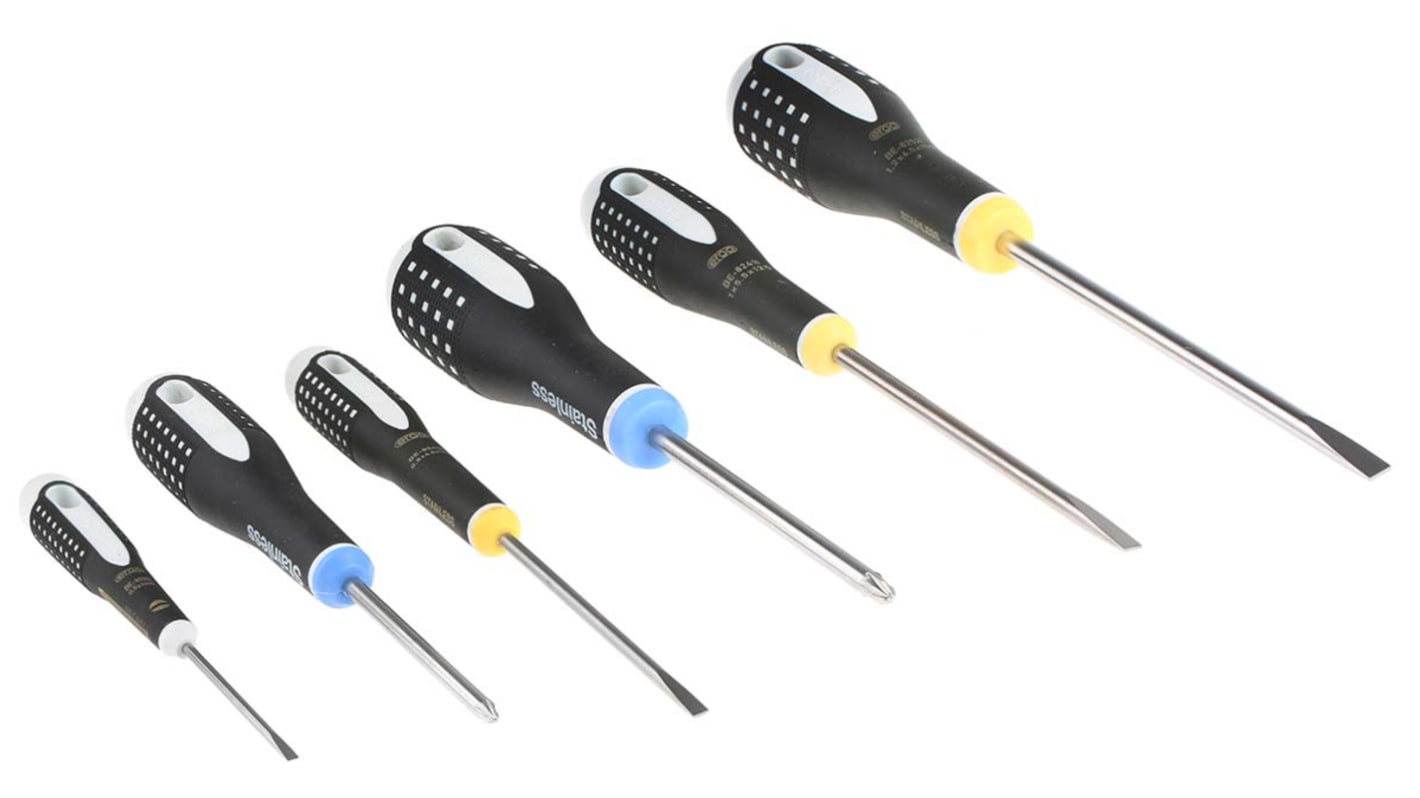 Bahco Pozidriv; Slotted Screwdriver Set