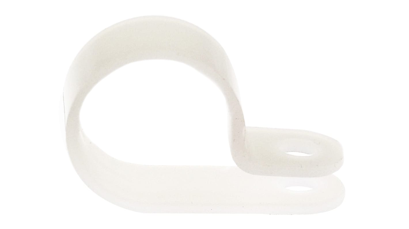 Clip en P, Polyamide Naturel, Diamètre intérieur 16mm