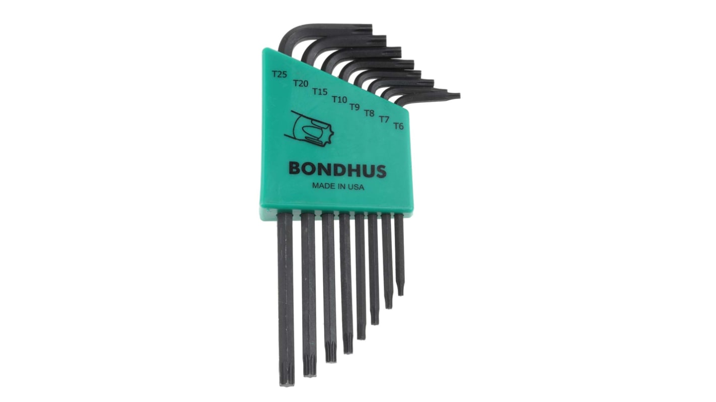 Klucz Torx typu L, 8 szt., Bondhus