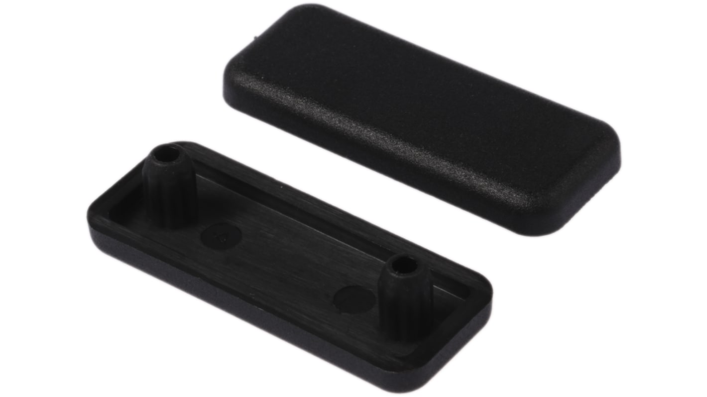 RS PRO Black End Cap, 8mm Groove