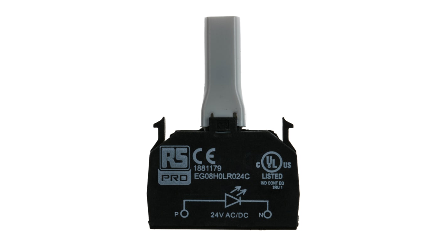 RS PRO Light Block - Red, 24 V ac/dc | RS