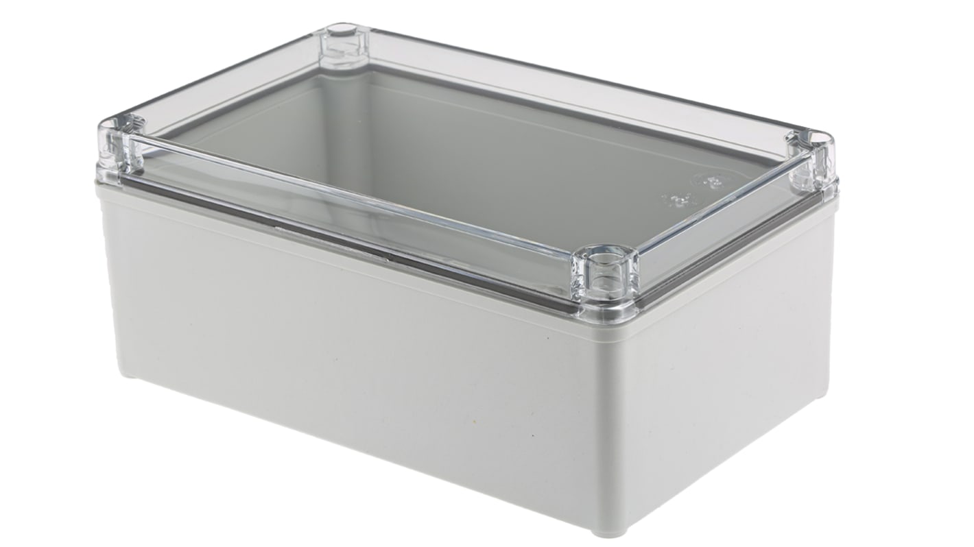 Boîtier Fibox Piccolo en Polycarbonate, 230 x 140 x 95mm, Gris