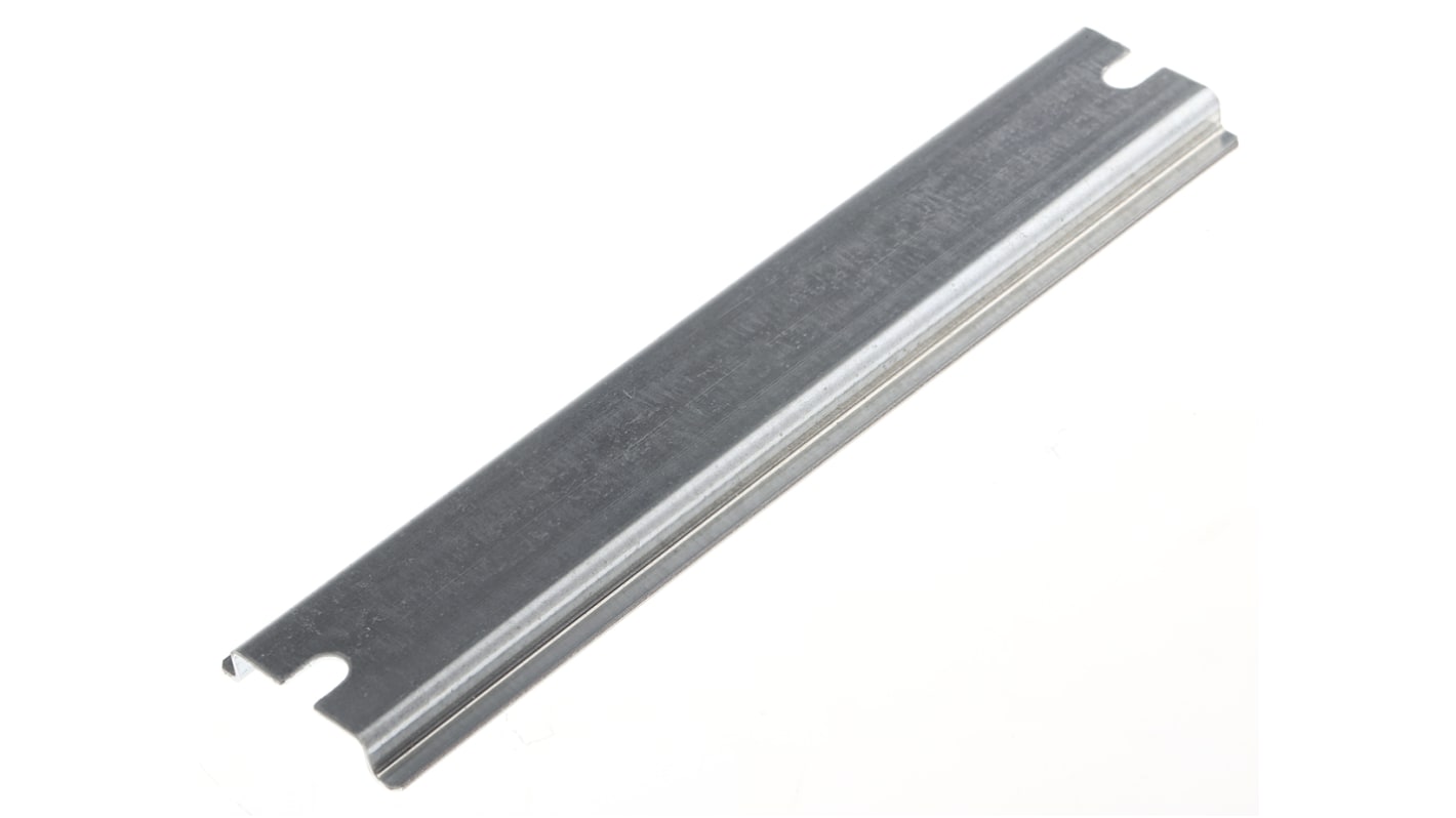 Rail DIN Fibox 160mm x 35mm x 8mm, Non perforé, Rail oméga en Acier