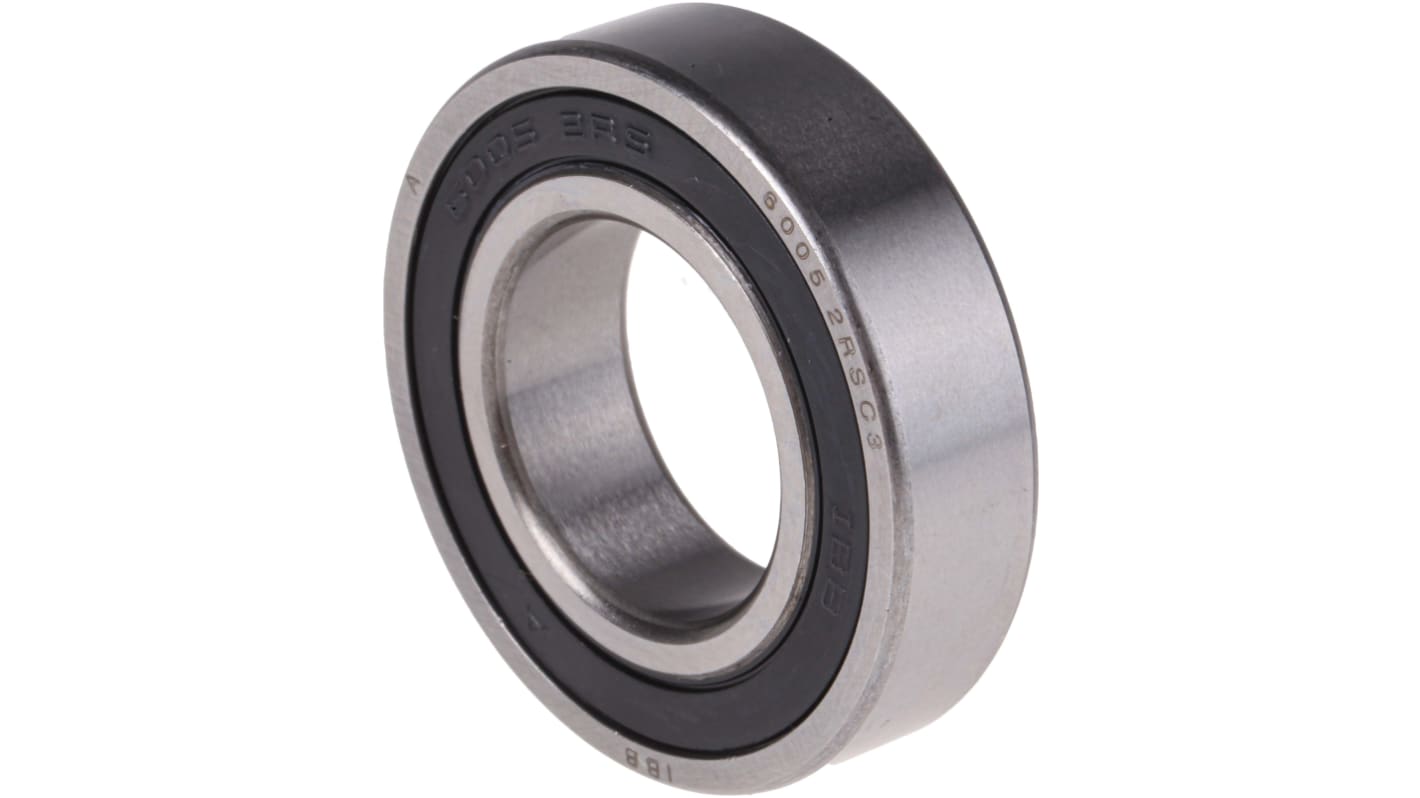 RS PRO 6005-2RS/C3 Single Row Deep Groove Ball Bearing- Both Sides Sealed 25mm I.D, 47mm O.D