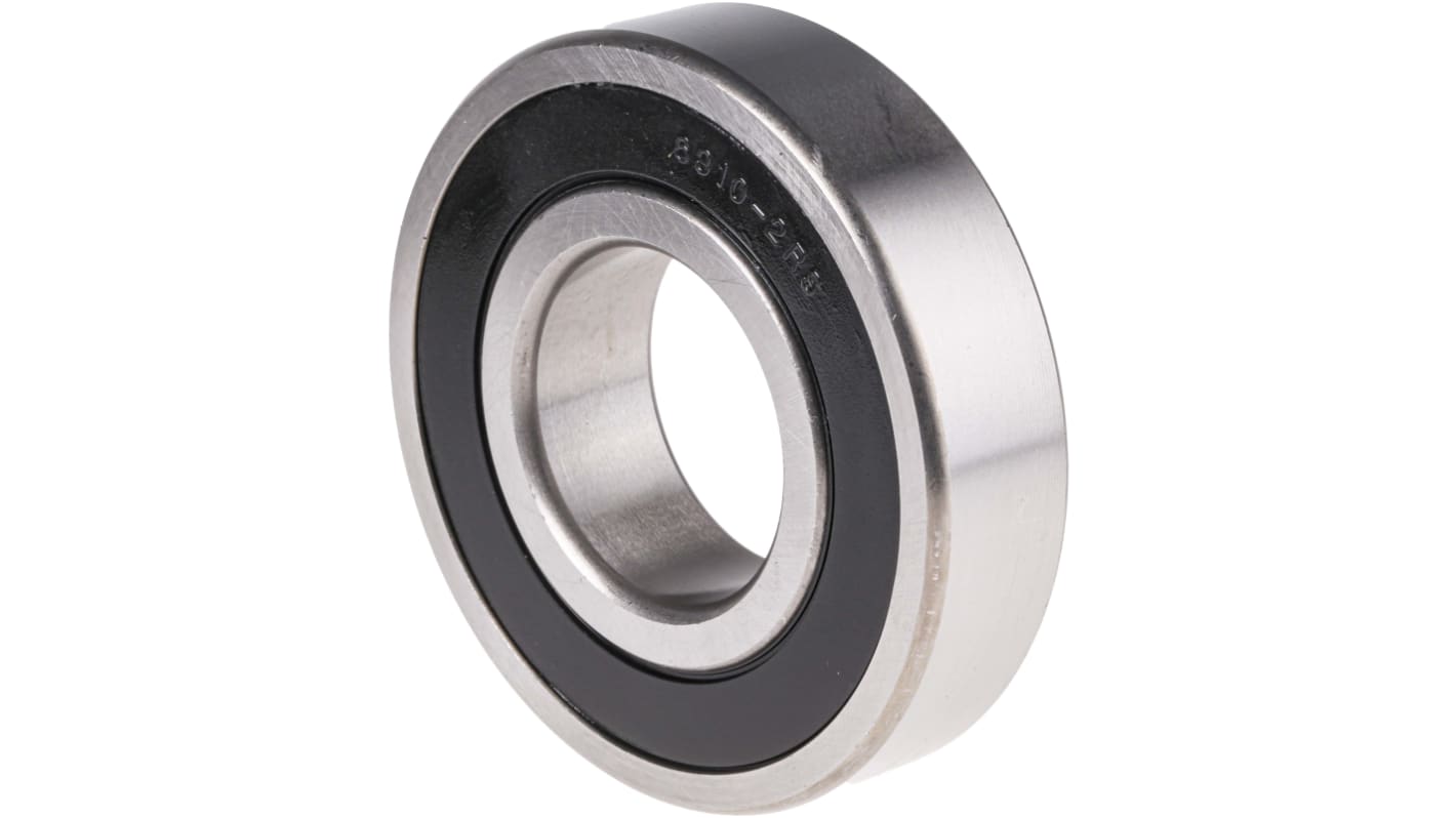 RS PRO 6310-2RS/C3 Single Row Deep Groove Ball Bearing- Both Sides Sealed 50mm I.D, 110mm O.D