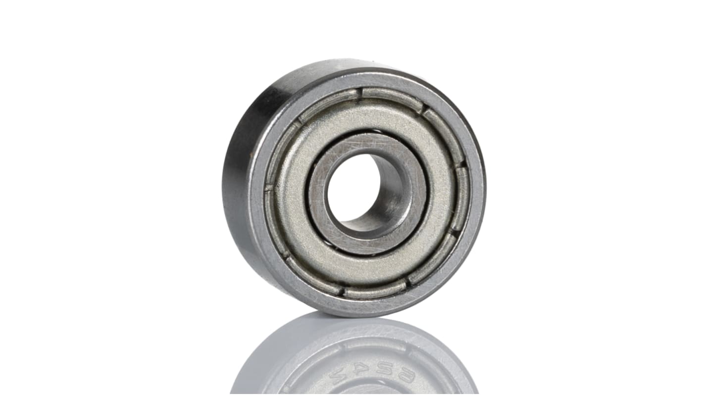 RS PRO 608-2Z/C3 Single Row Deep Groove Ball Bearing- Both Sides Shielded 8mm I.D, 22mm O.D